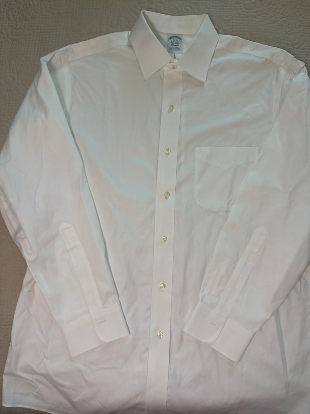 Brooks Brothers White Point-Collar Dress Shirt - Picture 3 of 5